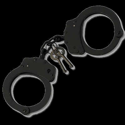 black double lock cuffs